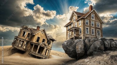 House on sand