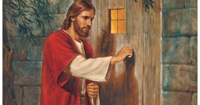 Jesus knocking on the door