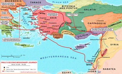 St Paul&#x27;s Second Missionary Journey