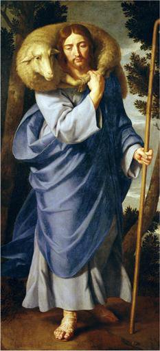 Jesus and sheep