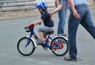 Boy on bike