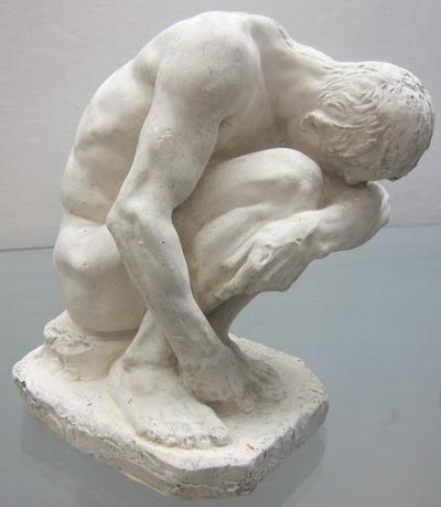 Adam crouching