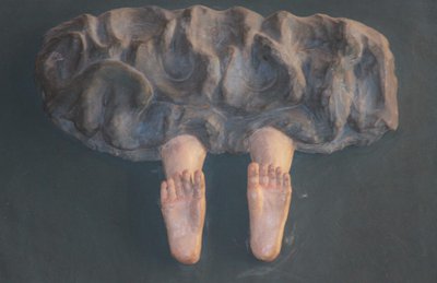 Ascension feet in sky